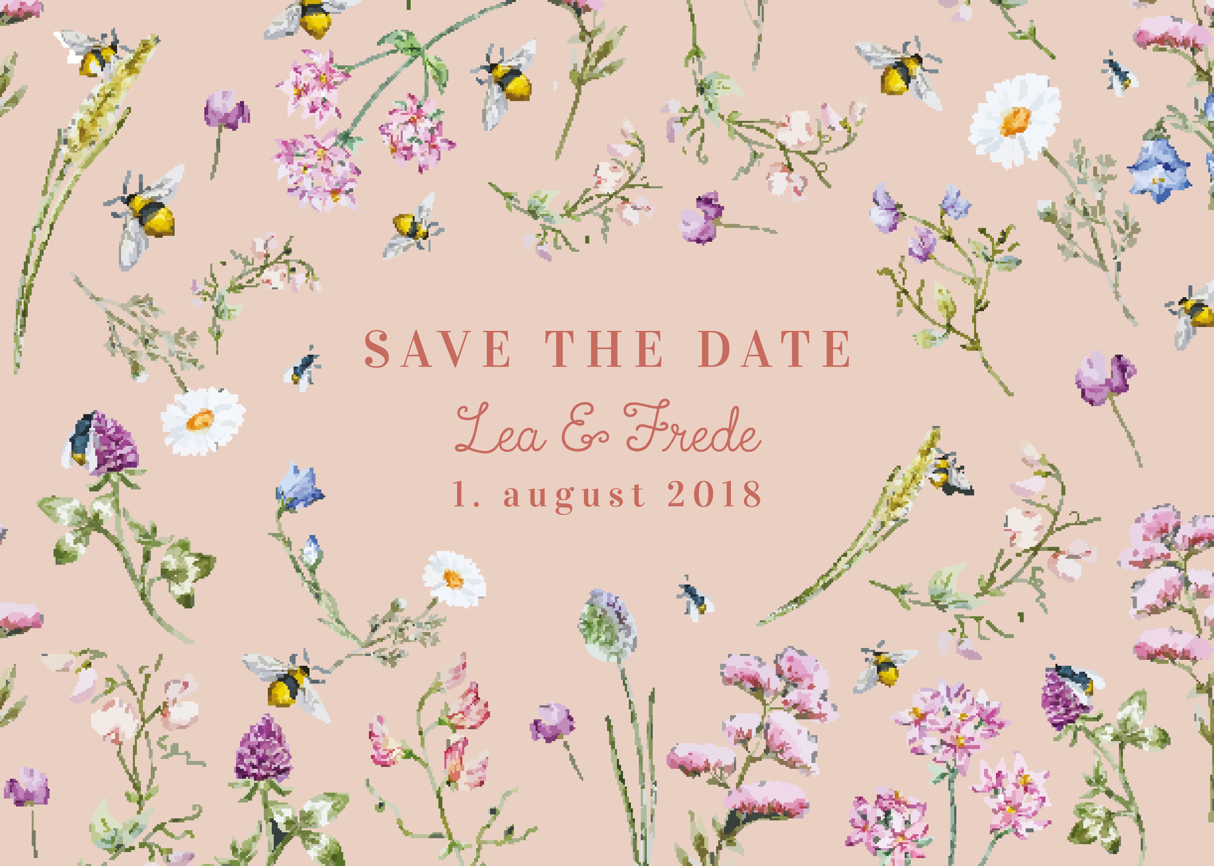 Save the date - Lea & Frede Rosa